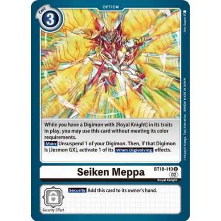 Seiken Meppa (Uncommon) – BT10 Xros Encounter | Carta DIGIMON en México