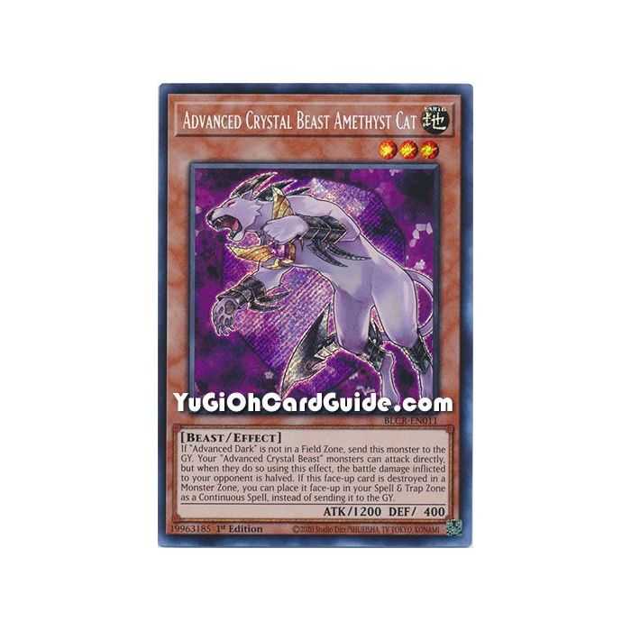 Advanced Crystal Beast Amethyst Cat (Secret Rare) – Battles of Legend Crystal Revenge | Carta YUGIOH en México