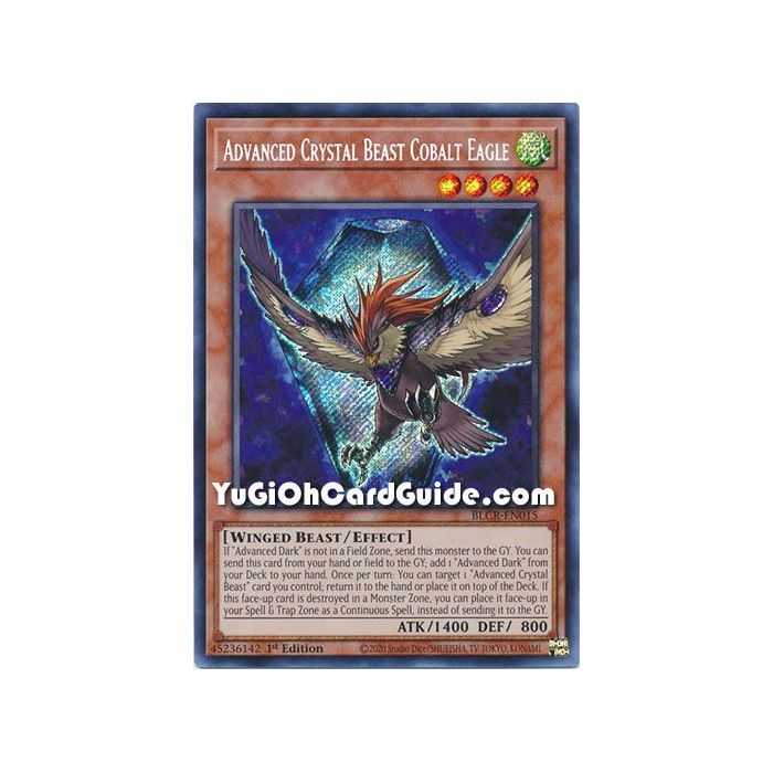 Advanced Crystal Beast Cobalt Eagle (Secret Rare) – Battles of Legend Crystal Revenge | Carta YUGIOH en México