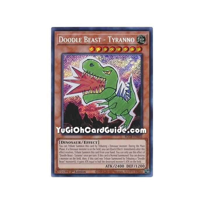 Doodle Beast - Tyranno (Secret Rare) – Battles of Legend Crystal Revenge | Carta YUGIOH en México