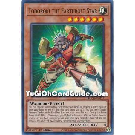 Todoroki the Earthbolt Star (Ultra Rare) – Battles of Legend Crystal Revenge | Carta YUGIOH en México