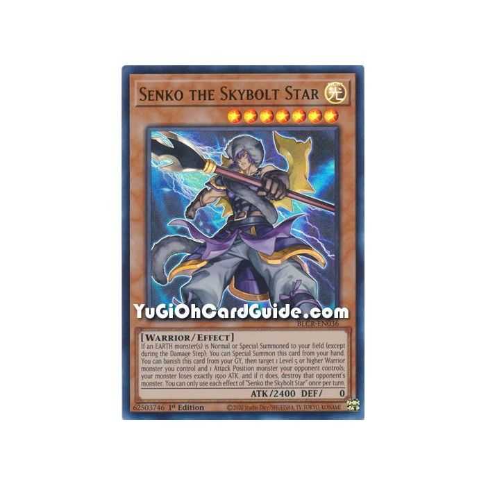 Senko the Skybolt Star (Ultra Rare) – Battles of Legend Crystal Revenge | Carta YUGIOH en México