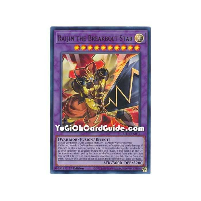 Raijin the Breakbolt Star (Ultra Rare) – Battles of Legend Crystal Revenge | Carta YUGIOH en México