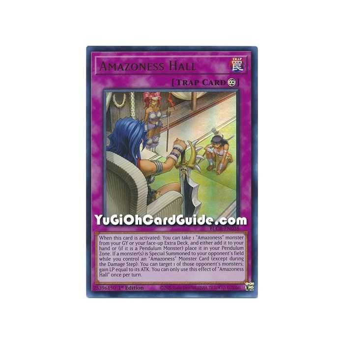 Amazoness Hall (Ultra Rare) – Battles of Legend Crystal Revenge | Carta YUGIOH en México