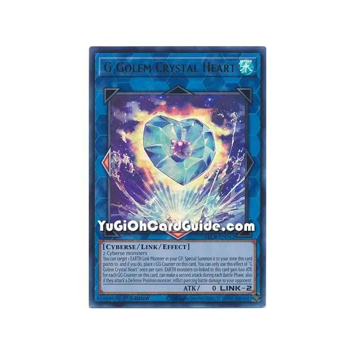 G Golem Crystal Heart (Ultra Rare) – Battles of Legend Crystal Revenge | Carta YUGIOH en México