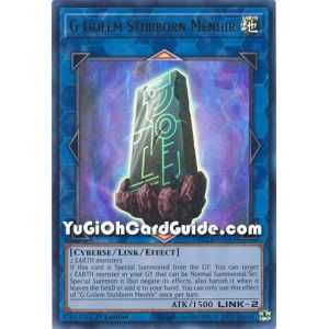 G Golem Stubborn Menhir (Ultra Rare) – Battles of Legend Crystal Revenge | Carta YUGIOH en México