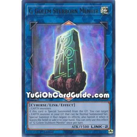G Golem Stubborn Menhir (Ultra Rare) – Battles of Legend Crystal Revenge | Carta YUGIOH en México