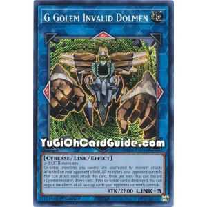 G Golem Invalid Dolmen (Secret Rare) – Battles of Legend Crystal Revenge | Carta YUGIOH en México