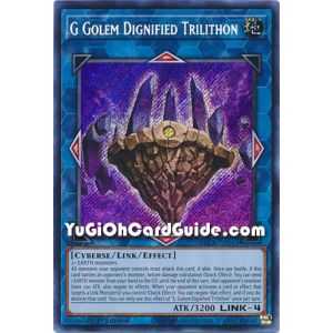 G Golem Dignified Trilithon (Secret Rare) – Battles of Legend Crystal Revenge | Carta YUGIOH en México