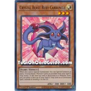 Crystal Beast Ruby Carbuncle (Ultra Rare) – Battles of Legend Crystal Revenge | Carta YUGIOH en México