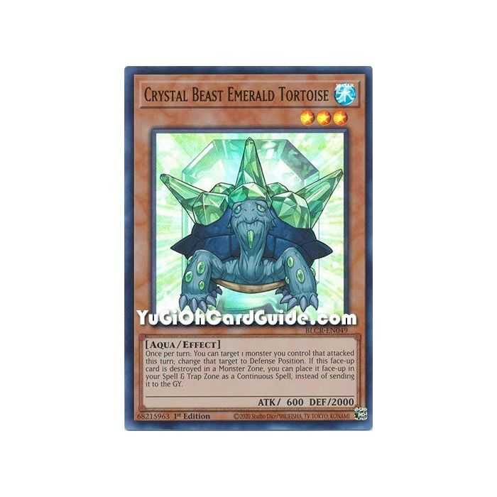 Crystal Beast Emerald Tortoise (Ultra Rare) – Battles of Legend Crystal Revenge | Carta YUGIOH en México