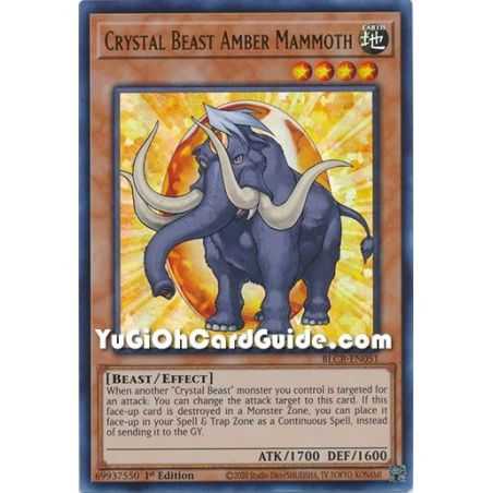Crystal Beast Amber Mammoth (Ultra Rare) – Battles of Legend Crystal Revenge | Carta YUGIOH en México