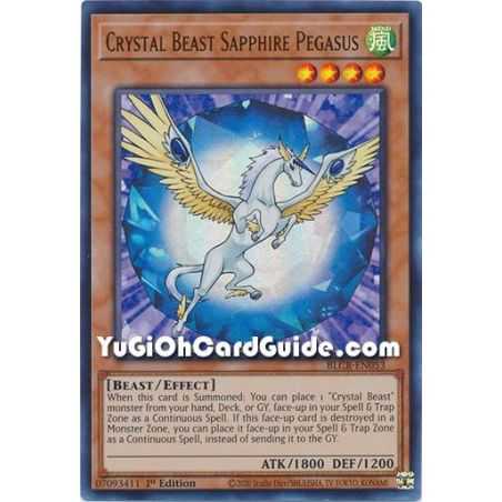 Crystal Beast Sapphire Pegasus (Ultra Rare) – Battles of Legend Crystal Revenge | Carta YUGIOH en México