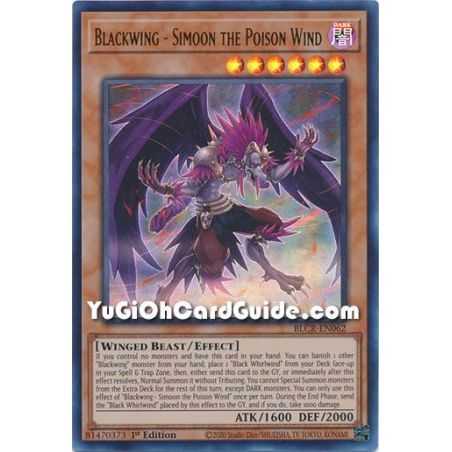 Blackwing - Simoon the Poison Wind (Ultra Rare) – Battles of Legend Crystal Revenge | Carta YUGIOH en México