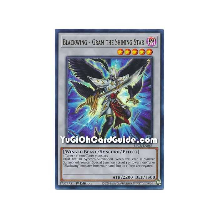 Blackwing - Gram the Shining Star (Ultra Rare) – Battles of Legend Crystal Revenge | Carta YUGIOH en México