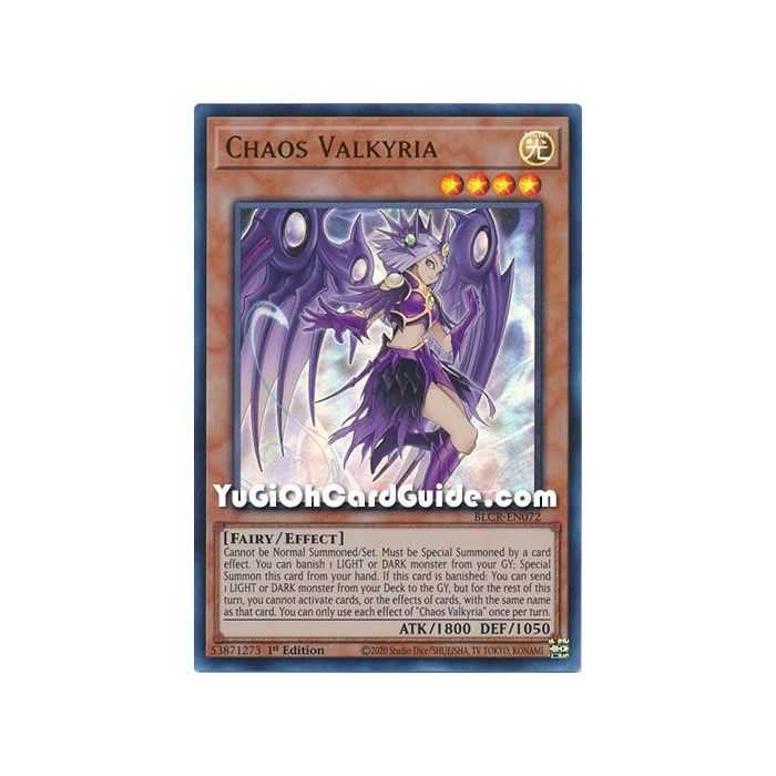 Chaos Valkyria (Ultra Rare) – Battles of Legend Crystal Revenge | Carta YUGIOH en México