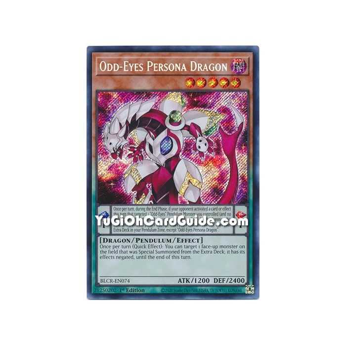 Odd-Eyes Persona Dragon (Secret Rare) – Battles of Legend Crystal Revenge | Carta YUGIOH en México