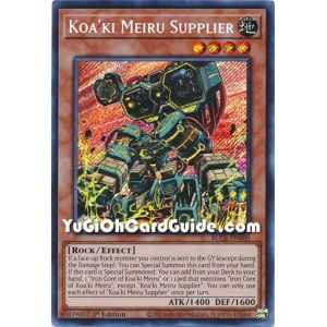 Koa'ki Meiru Supplier (Secret Rare) – Battles of Legend Crystal Revenge | Carta YUGIOH en México