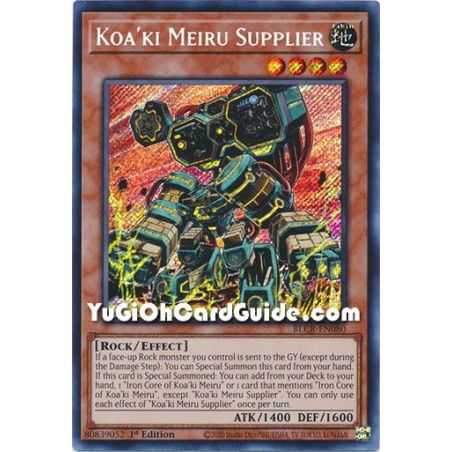 Koa'ki Meiru Supplier (Secret Rare) – Battles of Legend Crystal Revenge | Carta YUGIOH en México