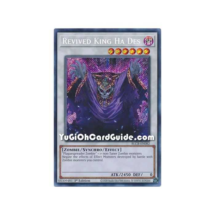 Revived King Ha Des (Secret Rare) – Battles of Legend Crystal Revenge | Carta YUGIOH en México