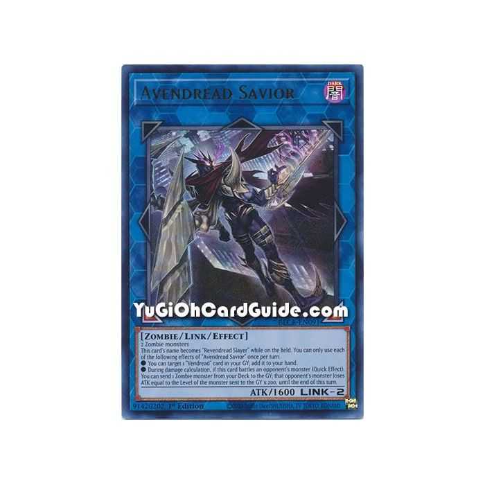 Avendread Savior (Ultra Rare) – Battles of Legend Crystal Revenge | Carta YUGIOH en México
