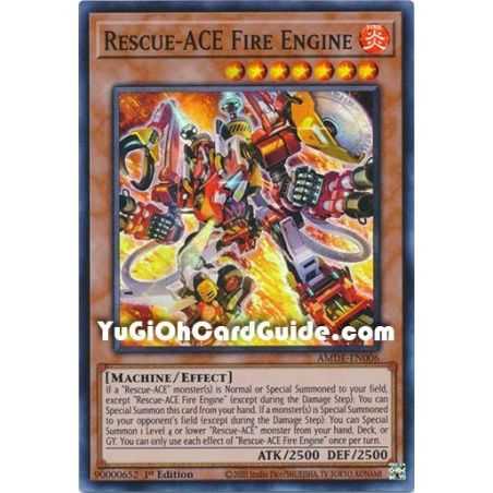 Rescue-ACE Fire Engine (Super Rare) – Amazing Defenders | Carta YUGIOH en México