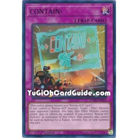 CONTAIN! (Rare) – Amazing Defenders | Carta YUGIOH en México