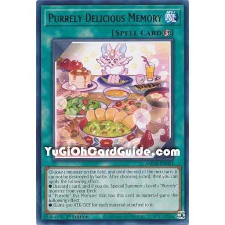 Purrely Delicious Memory (Rare) – Amazing Defenders | Carta YUGIOH en México