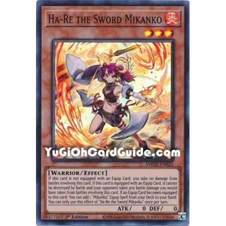 Ha-Re the Sword Mikanko (Super Rare) – Amazing Defenders | Carta YUGIOH en México