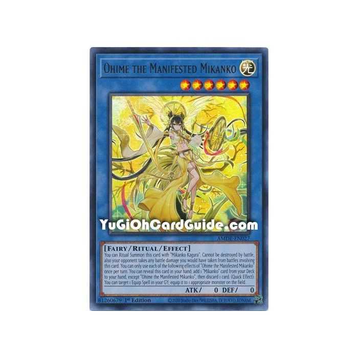 Ohime the Manifested Mikanko (Ultra Rare) – Amazing Defenders | Carta YUGIOH en México