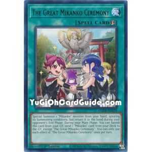 The Great Mikanko Ceremony (Rare) – Amazing Defenders | Carta YUGIOH en México