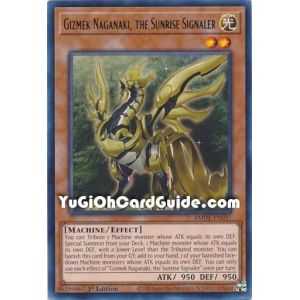 Gizmek Naganaki, the Sunrise Signaler (Rare) – Amazing Defenders | Carta YUGIOH en México