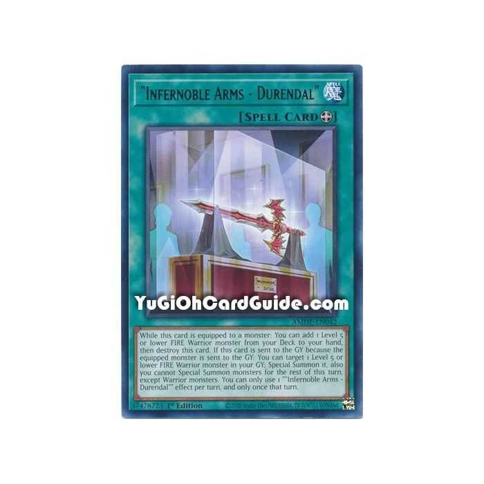 "Infernoble Arms - Durendal" (Rare) – Amazing Defenders | Carta YUGIOH en México