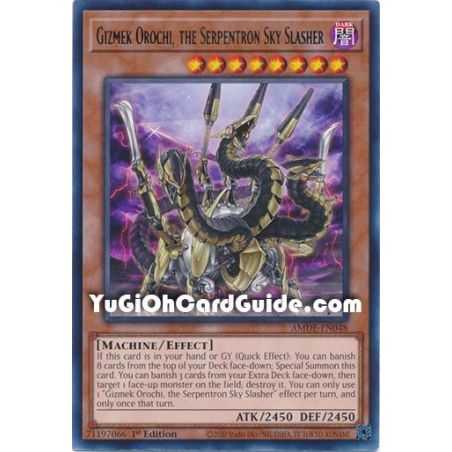 Gizmek Orochi, the Serpentron Sky Slasher (Rare) – Amazing Defenders | Carta YUGIOH en México