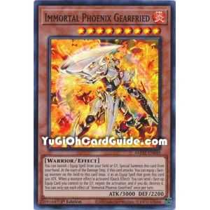Immortal Phoenix Gearfried (Super Rare) – Amazing Defenders | Carta YUGIOH en México
