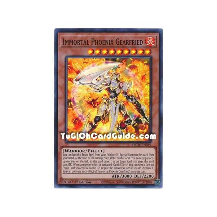 Immortal Phoenix Gearfried (Super Rare) – Amazing Defenders | Carta YUGIOH en México
