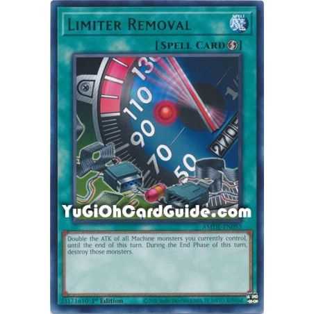 Limiter Removal (Rare) – Amazing Defenders | Carta YUGIOH en México