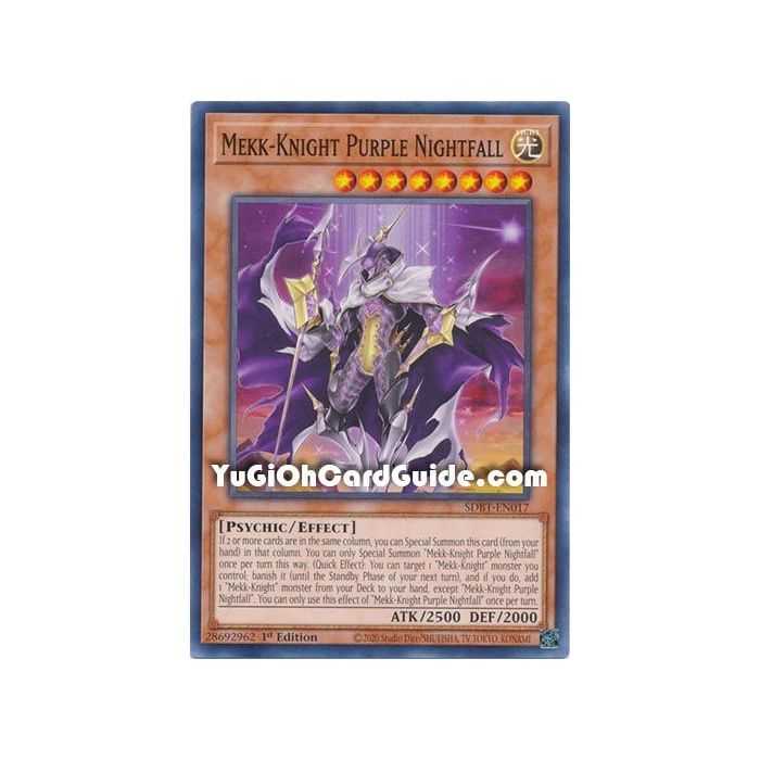 Mekk-Knight Purple Nightfall (Common) – Beware of Traptrix Structure Deck | Carta YUGIOH en México