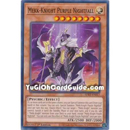 Mekk-Knight Purple Nightfall (Common) – Beware of Traptrix Structure Deck | Carta YUGIOH en México
