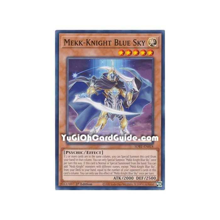 Mekk-Knight Blue Sky (Common) – Beware of Traptrix Structure Deck | Carta YUGIOH en México