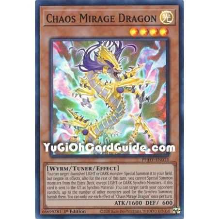 Chaos Mirage Dragon (Super Rare) – Photon Hipernova | Carta YUGIOH en México