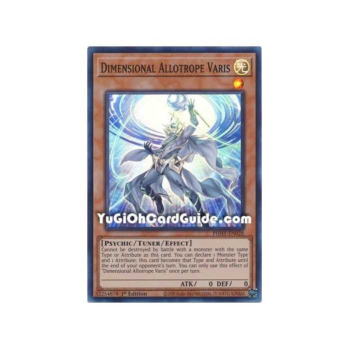 Dimensional Allotrope Varis (Super Rare) – Photon Hipernova | Carta YUGIOH en México