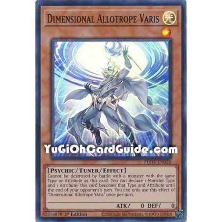Dimensional Allotrope Varis (Super Rare) – Photon Hipernova | Carta YUGIOH en México