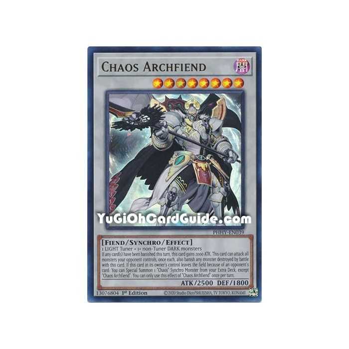 Chaos Archfiend (Ultra Rare) – Photon Hipernova | Carta YUGIOH en México