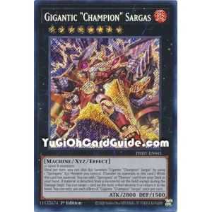 Gigantic "Champion" Sargas (Secret Rare) – Photon Hipernova | Carta YUGIOH en México