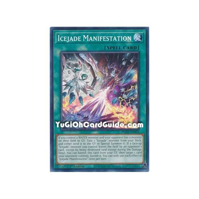 Icejade Manifestation (Common) – Photon Hipernova | Carta YUGIOH en México