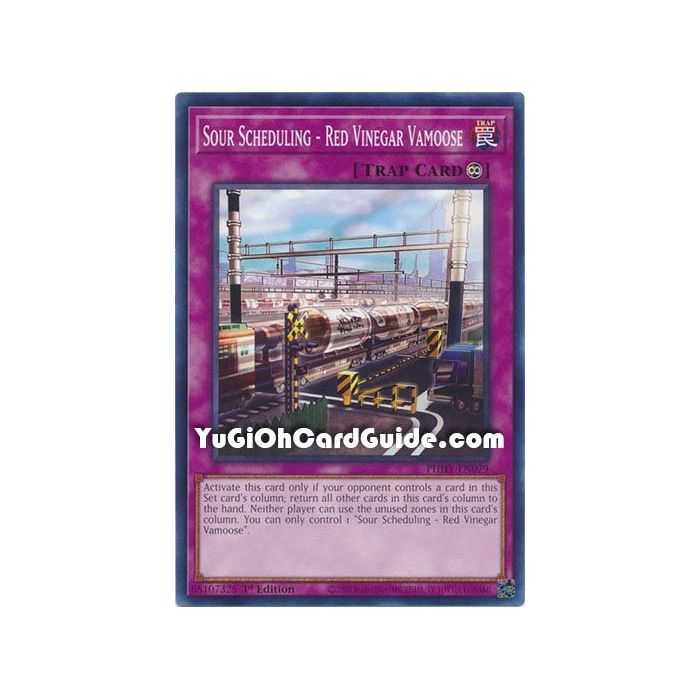 Sour Scheduling - Red Vinegar Vamoose (Common) – Photon Hipernova | Carta YUGIOH en México