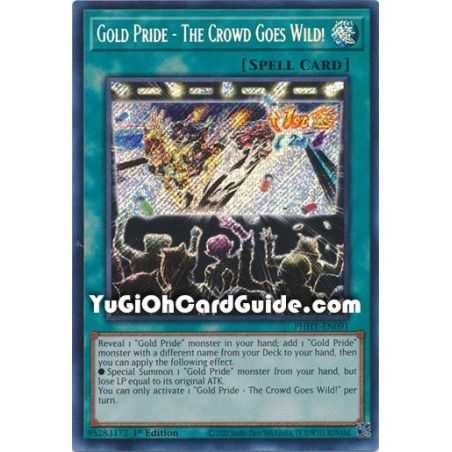 Gold Pride - The Crowd Goes Wild! (Secret Rare) – Photon Hipernova | Carta YUGIOH en México