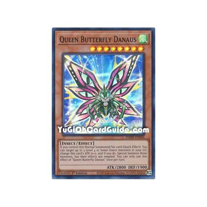 Queen Butterfly Danaus (Super Rare) – Photon Hipernova | Carta YUGIOH en México