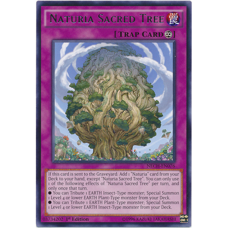 Naturia Sacred Tree (Common) – Beware of Traptrix Structure Deck | Carta YUGIOH en México